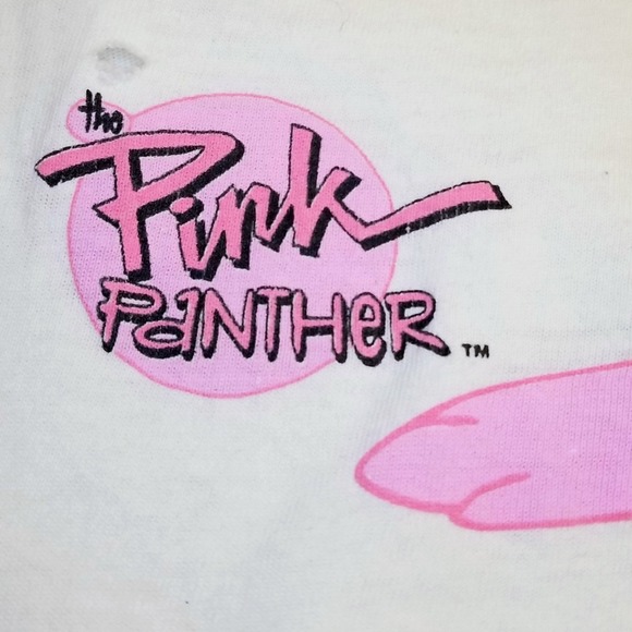 Vintage 90s Pink Panther Painted Hearts 1998 Single Stitch Shirt Valentines - Picture 9 of 15